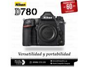 Cámara Nikon D780 Cuerpo. Adquirila en cuotas!