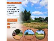 Venta de Terreno en Esquina Ypane