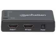SPLITTER HDMI MANH 207706 4P/4K/3D/30HZ COMPACTO (207706)|HP STORE
