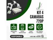 ¡Protege tu hogar o negocio con el Kit 4 Cámaras Hilook 720P - 1 Megapixeles!