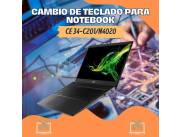 CAMBIO DE TECLADO PARA NOTEBOOK ACER CE 34-C201/N4020