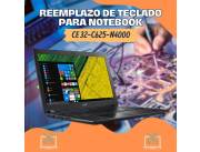 REEMPLAZO DE TECLADO PARA NOTEBOOK ACER CE 32-C625-N4000