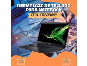 REEMPLAZO DE TECLADO PARA NOTEBOOK ACER CE 34-C992/N4000