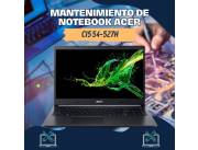 MANTENIMIENTO DE NOTEBOOK ACER CI5 54-527H