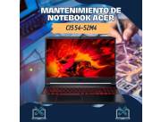 MANTENIMIENTO DE NOTEBOOK ACER CI5 54-52M4