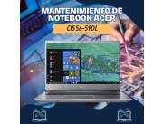 MANTENIMIENTO DE NOTEBOOK ACER CI5 56-59DL