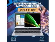 MANTENIMIENTO DE NOTEBOOK ACER CI5 A515-54-56YQ