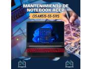 MANTENIMIENTO DE NOTEBOOK ACER CI5 AN515-55-51YS