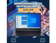 MANTENIMIENTO DE NOTEBOOK ACER CI3 54-30T8