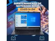 MANTENIMIENTO DE NOTEBOOK ACER CI3 A515-54-354F