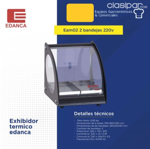 Electrodomésticos - VITRINA TERMICA EDANCA DE 2 BANDEJAS !! NUEVOS EN CAJA CON GARANTIA ! HACEMOS DELIVERY !!