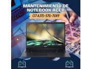 MANTENIMIENTO DE NOTEBOOK ACER CI7 A315-57G-70X9