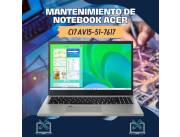 MANTENIMIENTO DE NOTEBOOK ACER CI7 AV15-51-7617