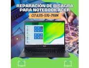 REPARACIÓN DE BISAGRA PARA NOTEBOOK ACER CI7 A315-57G-79XM