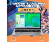 CAMBIO DE TECLADO PARA NOTEBOOK ACER CI7 AV15-51-7617
