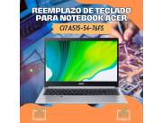 REEMPLAZO DE TECLADO PARA NOTEBOOK ACER CI7 A515-54-76FS