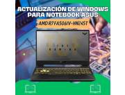ACTUALIZACIÓN DE WINDOWS PARA NOTEBOOK ASUS AMD R7 FA506IV-HN245T