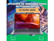 UPGRADE DE WINDOWS PARA NOTEBOOK ASUS CEL X509MA-BR483