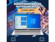 MANTENIMIENTO DE NOTEBOOK ASUS CI3 X515EA-BQ967T