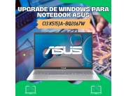 UPGRADE DE WINDOWS PARA NOTEBOOK ASUS CI3 X515JA-BQ2067W