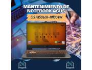 MANTENIMIENTO DE NOTEBOOK ASUS CI5 FX506LH-HN004W