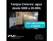 TANQUE CISTERNA -15.000 L P/AGUA -PINTURA INT. EPOXI- EXT. AUTOMOTIVO- CUOTAS 1.560.000 G