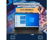 MANTENIMIENTO DE NOTEBOOK HP CE 15-DW1080LA