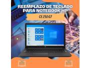 REEMPLAZO DE TECLADO PARA NOTEBOOK HP CE 250 G7