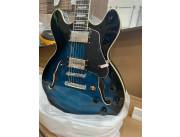 New Firefly 338 BL Guitar Semi-Hollow Body Electric Guitar (Blue)