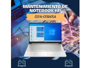 MANTENIMIENTO DE NOTEBOOK HP CI3 14-CF3047LA