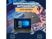 MANTENIMIENTO DE NOTEBOOK HP CI3 15-DA2018LA