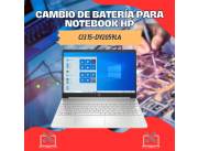 CAMBIO DE BATERÍA PARA NOTEBOOK HP CI3 15-DY2059LA
