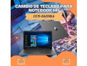 CAMBIO DE TECLADO PARA NOTEBOOK HP CI3 15-DA2018LA