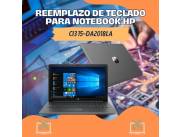 REEMPLAZO DE TECLADO PARA NOTEBOOK HP CI3 15-DA2018LA