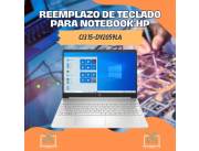 REEMPLAZO DE TECLADO PARA NOTEBOOK HP CI3 15-DY2059LA