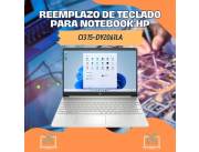 REEMPLAZO DE TECLADO PARA NOTEBOOK HP CI3 15-DY2061LA