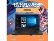 REEMPLAZO DE TECLADO PARA NOTEBOOK HP CI3 250 G6