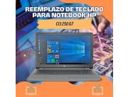 REEMPLAZO DE TECLADO PARA NOTEBOOK HP CI3 250 G7
