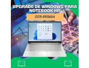 UPGRADE DE WINDOWS PARA NOTEBOOK HP CI3 15-DY2061LA