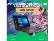 ACTUALIZACIÓN DE WINDOWS PARA NOTEBOOK HP CI3 14-CK0047LA