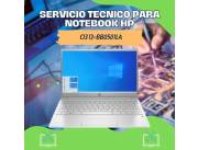 SERVICIO TECNICO PARA NOTEBOOK HP CI3 13-BB0501LA