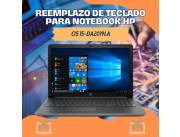 REEMPLAZO DE TECLADO PARA NOTEBOOK HP CI5 15-DA2019LA