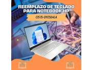 REEMPLAZO DE TECLADO PARA NOTEBOOK HP CI5 15-DY2504LA