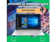 UPGRADE DE WINDOWS PARA NOTEBOOK HP CI5 15-DY2054LA