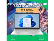 ACTUALIZACIÓN DE WINDOWS PARA NOTEBOOK HP CI5 15-DY2052LA