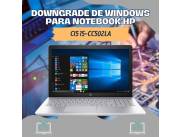 DOWNGRADE DE WINDOWS PARA NOTEBOOK HP CI5 15-CC502LA