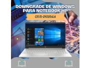 DOWNGRADE DE WINDOWS PARA NOTEBOOK HP CI5 15-DY2054LA