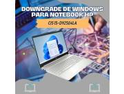 DOWNGRADE DE WINDOWS PARA NOTEBOOK HP CI5 15-DY2504LA