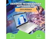 SERVICIO TECNICO PARA NOTEBOOK HP CI5 15-DY2504LA