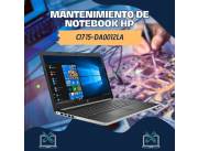 MANTENIMIENTO DE NOTEBOOK HP CI7 15-DA0012LA